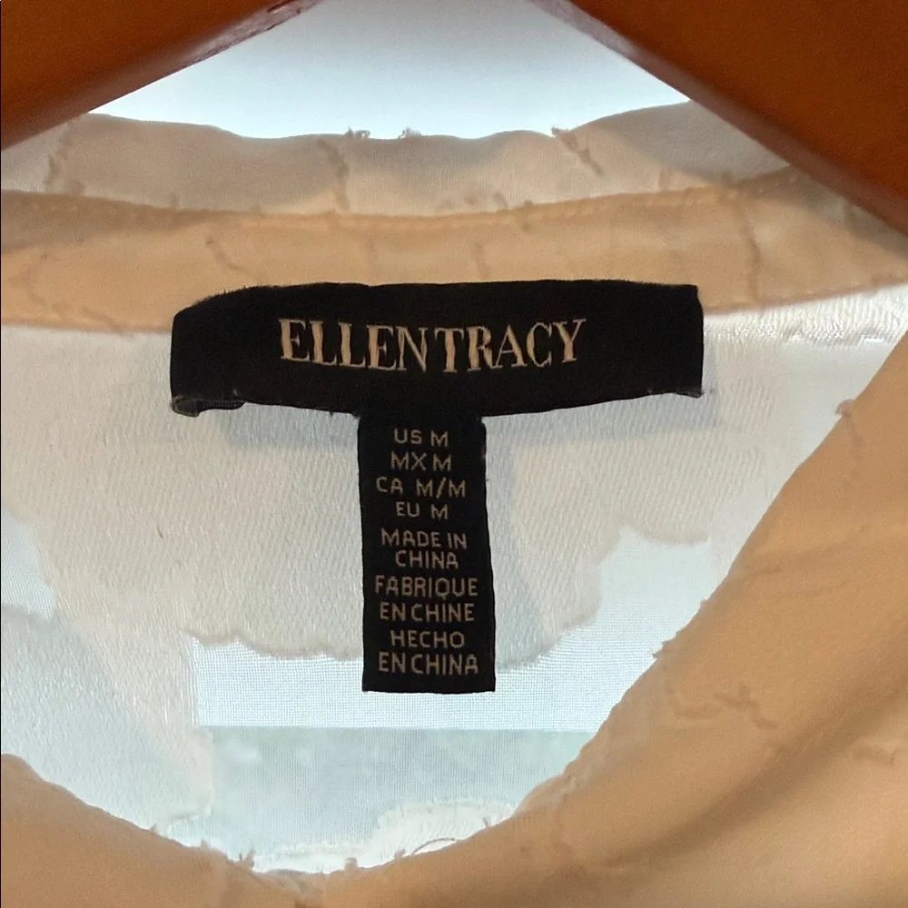 NWOT Ellen Tracy White Floral Men's Shirt - Picture 2 of 8